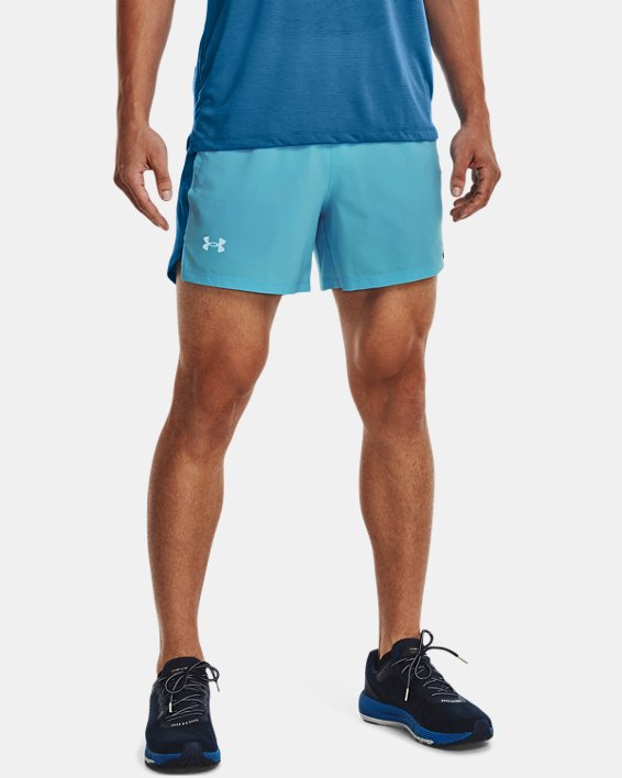 Men's UA Launch Run 5" Shorts, Blue, pdpMainDesktop image number 0